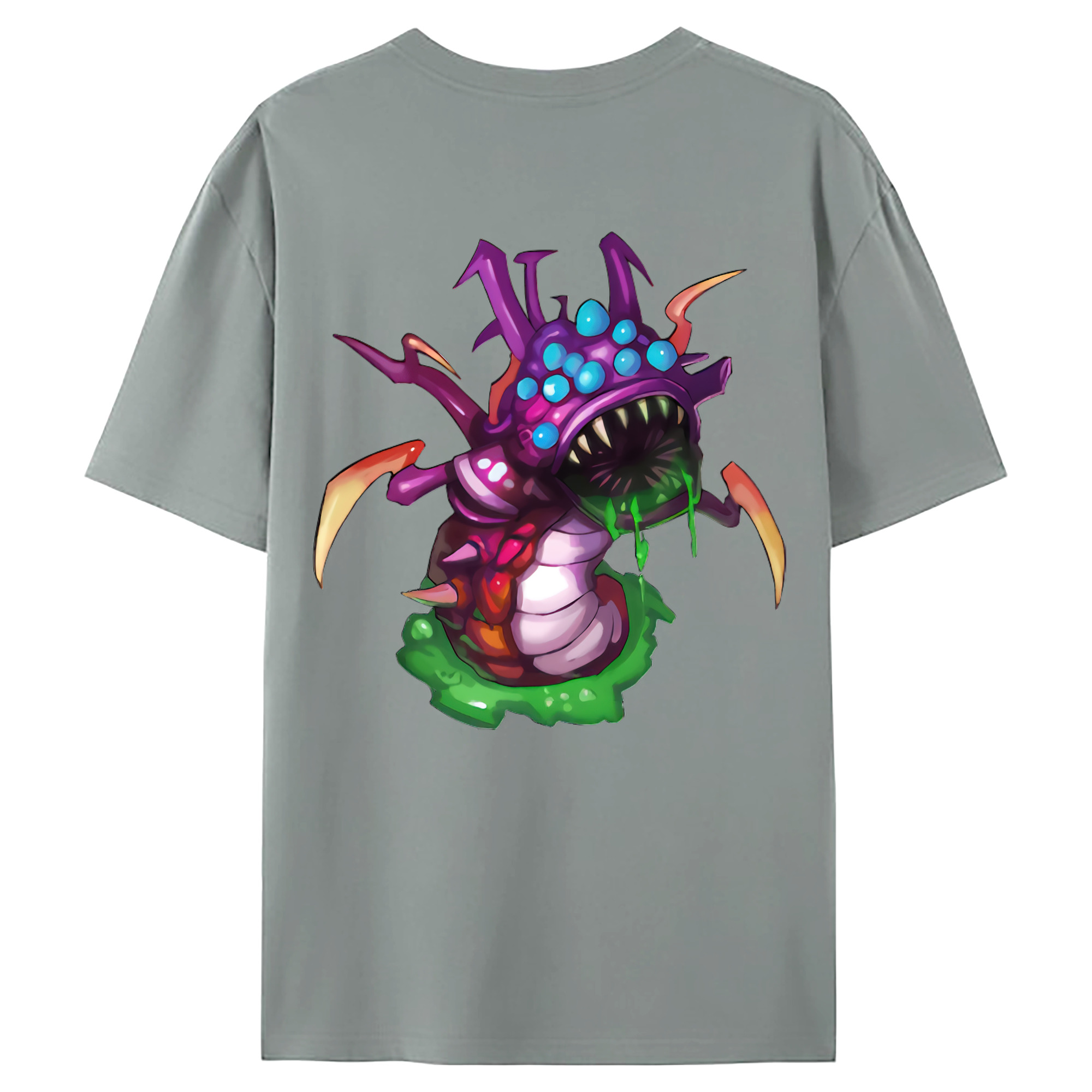 （画像用） リーグ・オブ・レジェンド League of Legends LOL 綿100％ メンズ半袖Tシャツ（バックプリント） 通気性